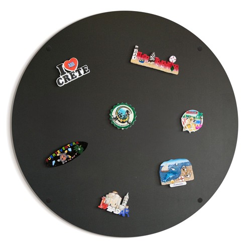 Lavagna magnetica rotonda nera